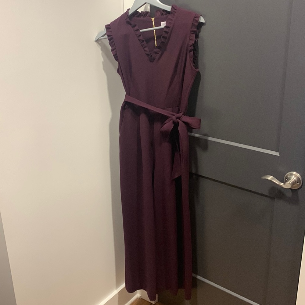 Calvin Klein Plum Crop Romper